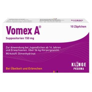 VOMEX A 150 mg Suppositorien