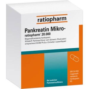 PANKREATIN Mikro-ratio.20.000 magensaftr.Hartkaps.