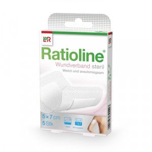 RATIOLINE Wundverband 7x5 cm steril